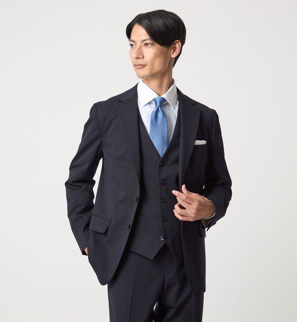 UNITED ARROWS green label relaxing「A+ TWPU サージ スリム 5B セットアップベスト -ウォッシャブル-」|スーツ|