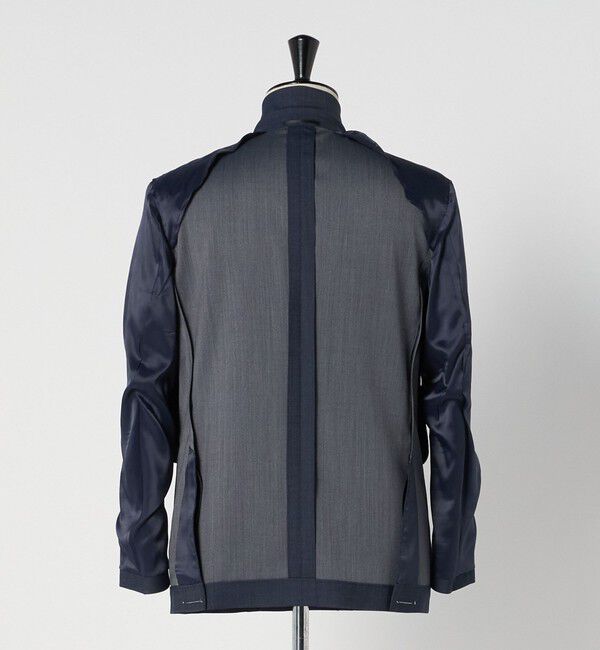 UNITED ARROWS green label relaxing「A+ デニムライク ダブルブレスト 4B スタンダード ジャケット -ウォッシャブル・ストレッチ-」|テーラードジャケット|