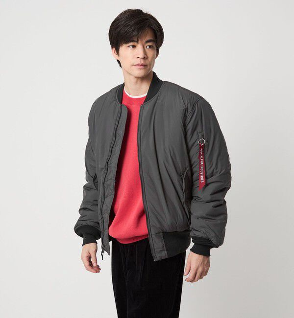別注】＜ALPHA INDUSTRIES＞リバーシブル MA-1 フライトジャケット