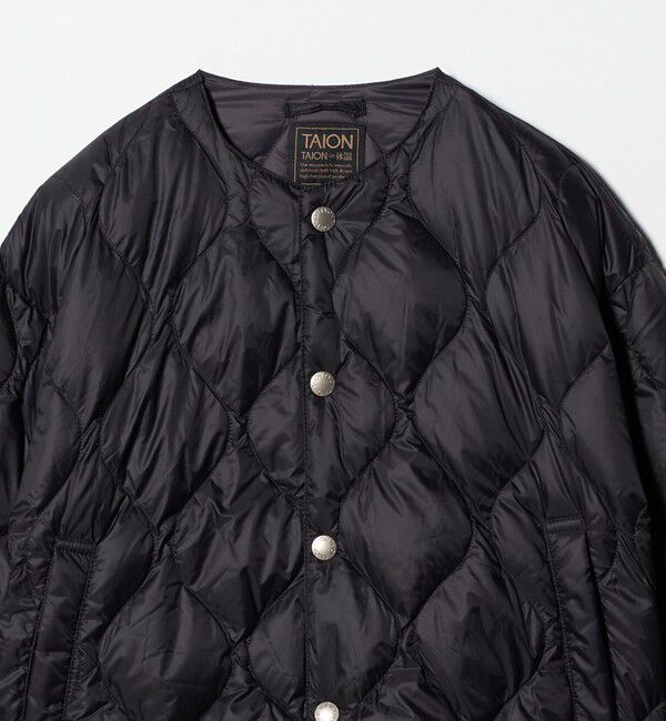 UNITED ARROWS green label relaxing「【別注】＜TAION＞ノーカラー ダウン / キッズ  120cm-130cm」|ダウン|