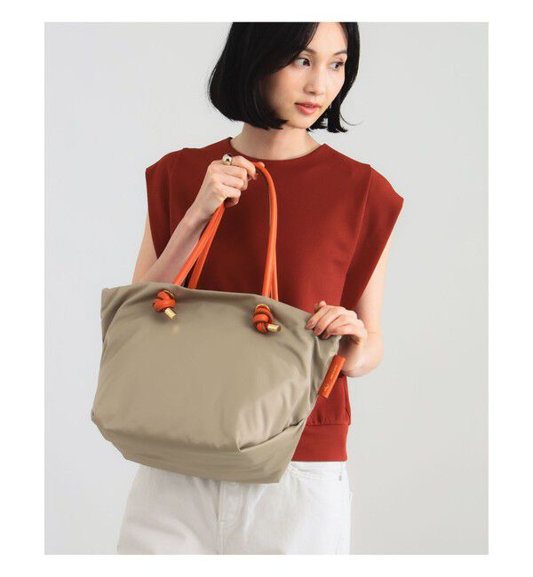 Demi-Luxe BEAMS 「VIOLAd&rsquo;ORO / BIANCA ナイロン トートバッグ M」|トートバッグ|SAND BEIGE&times;ORANGE