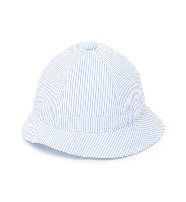 SHIPS KIDS「SHIPS KIDS:〈UVカット/吸水速乾〉サッカー ストライプ ベビー ハット」|ハット|