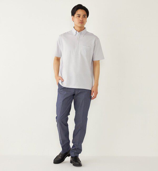 SHIPS Colors 「SHIPS Colors: 〈吸水速乾〉カノコ ボタンダウン 半袖 ポロシャツ」|ポロシャツ|