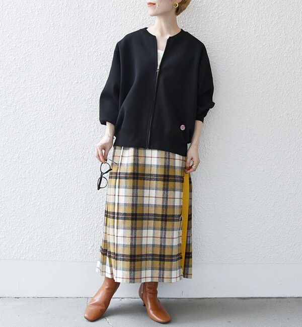 SHIPS any「《追加予約》【WEB限定】SHIPS any:〈洗濯機可能〉ジップアップ ニット ブルゾン カーディガン」|カーディガン|