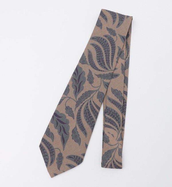 SHIPS「SHIPS: ラグジュアリー ボヘミアン プリント ネクタイ」|ネクタイ・蝶ネクタイ|ベージュ系