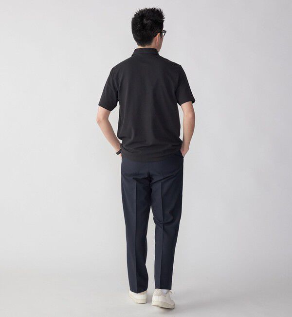 SHIPS「【WEB限定】SHIPS:〈吸水速乾〉ドライピケ ワンポイント ロゴ ワイドカラー ポロシャツ」|ポロシャツ|