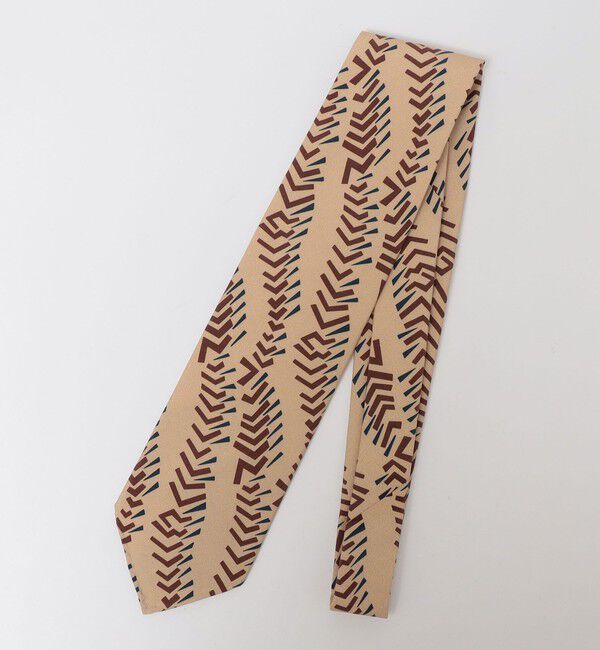 SHIPS「【SHIPS別注】Stefano cau: ヘリン プリント ネクタイ」|ネクタイ・蝶ネクタイ|ナチュラル