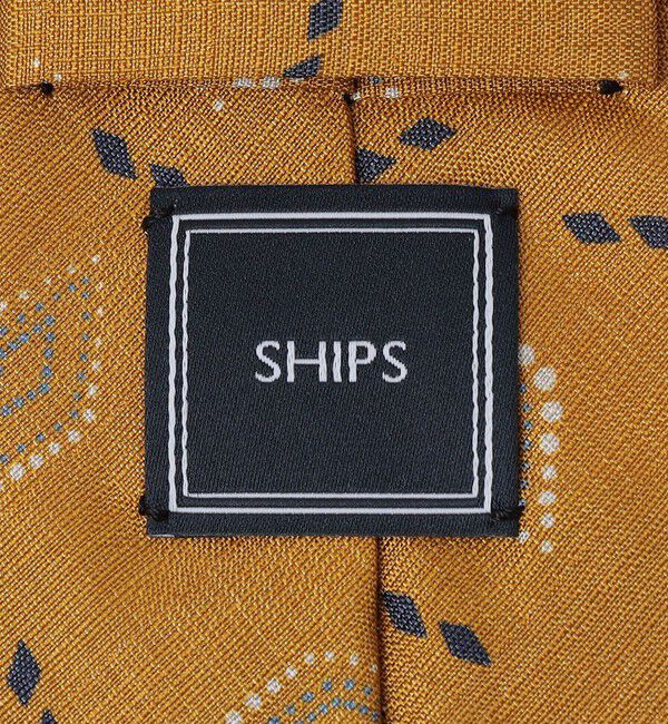 SHIPS「SHIPS: LUXURY シルク スクエア コンビ プリント ネクタイ」|ネクタイ・蝶ネクタイ|