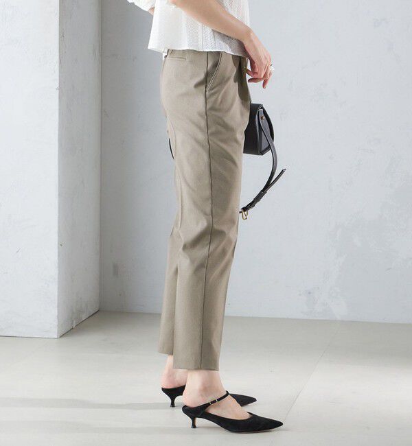 SHIPS for women「〈手洗い可能〉ツイル ストレッチ パンツ（セットアップ対応）」|スラックス|