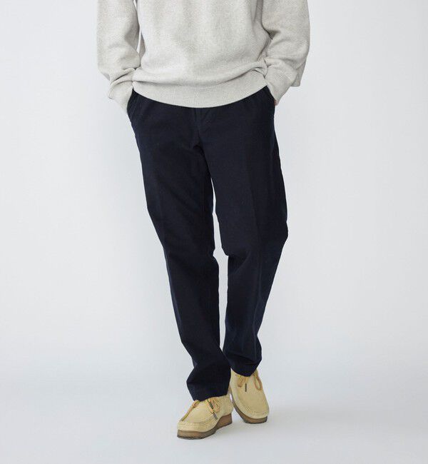 SHIPS「SHIPS: ライト モールスキン イージーパンツ」|その他|ネイビー