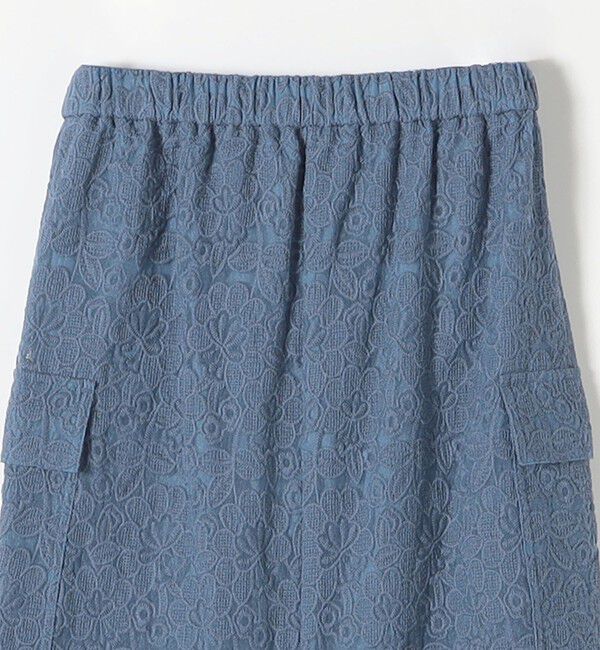 SHIPS any「SHIPS any:〈手洗い可能〉フラワーレース エンブロイダリー Iライン スカート」|スカート|