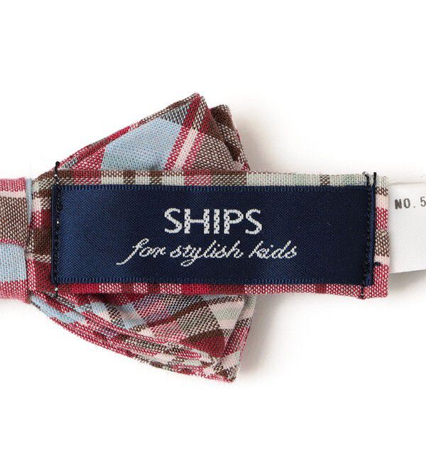 SHIPS KIDS「SHIPS KIDS:チェック柄 蝶ネクタイ」|ネクタイ・蝶ネクタイ|
