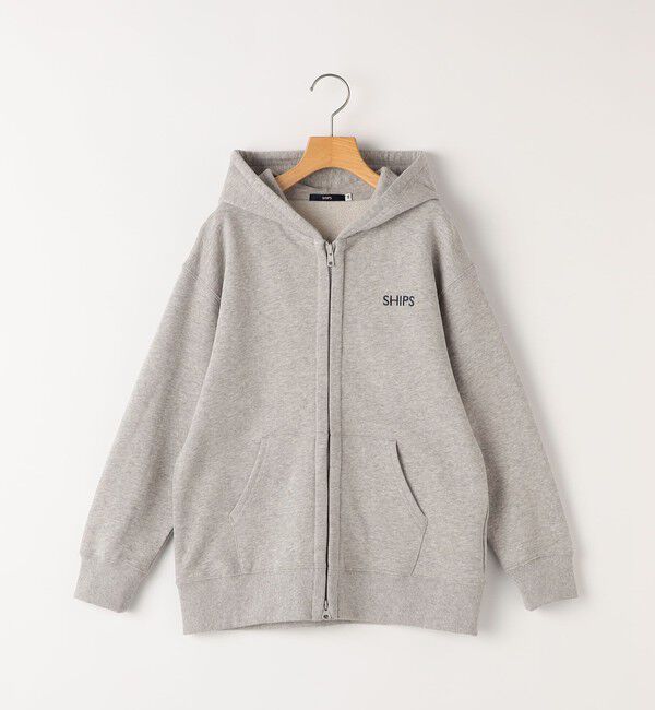 SHIPS KIDS「SHIPS KIDS:140～160cm / ロゴ フード ジップ パーカ」|パーカー|