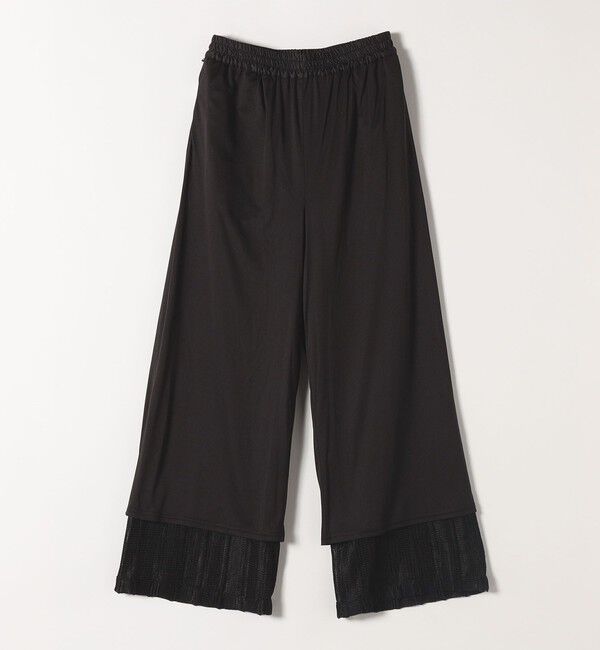 quaranciel「quaranciel:〈手洗い可能〉ラッセル レース イージー ワイド パンツ」|その他|