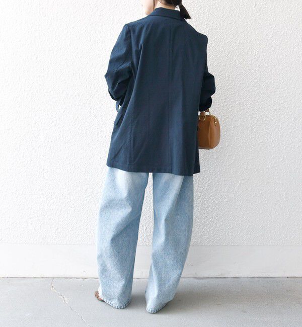 SHIPS any「SHIPS any:〈手洗い可能〉コードレーン ストライプ オーバー テーラード ジャケット」|テーラードジャケット|