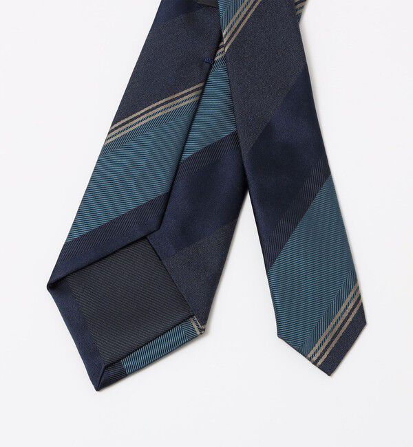 SHIPS「SHIPS: ヴィンテージ アーカイブ シルク ヘリンボーン ワイド ストライプ ネクタイ」|ネクタイ・蝶ネクタイ|