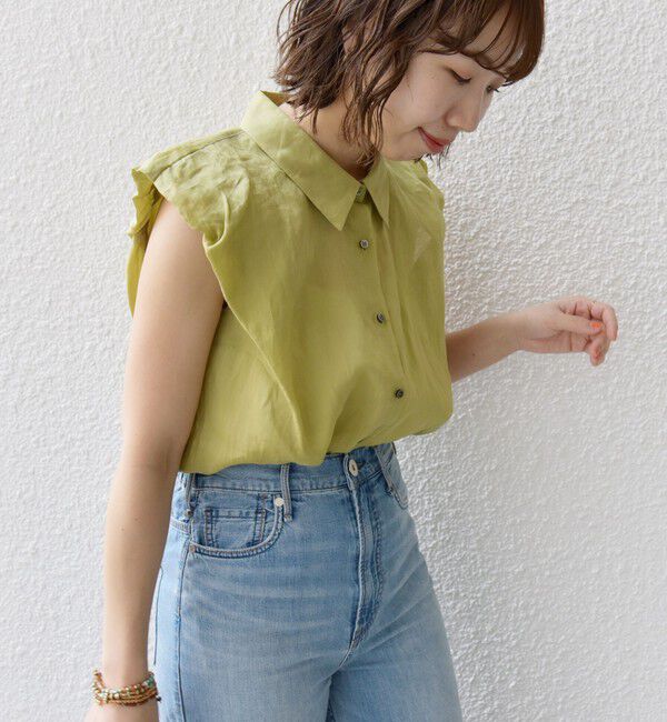 SHIPS for women「〈手洗い可能〉ラミー 4 ギャザー スリーブ ブラウス」|シャツ・ブラウス|