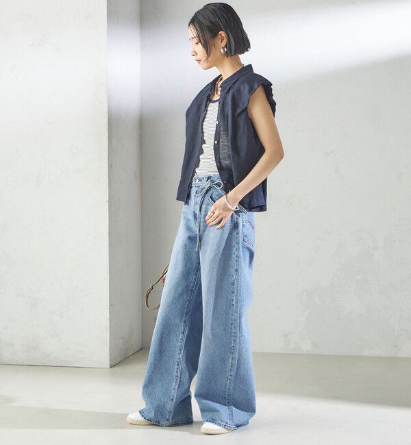 SHIPS for women「〈手洗い可能〉ラミー 4 ギャザー スリーブ ブラウス」|シャツ・ブラウス|