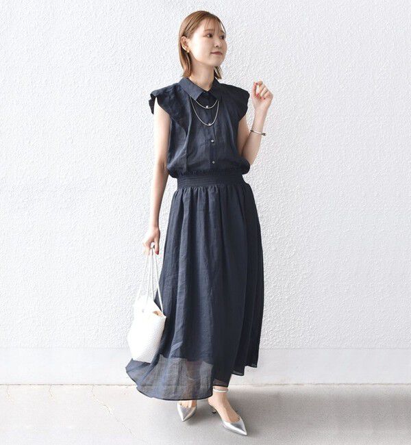 SHIPS for women「〈手洗い可能〉ラミー 4 ギャザー スリーブ ブラウス」|シャツ・ブラウス|