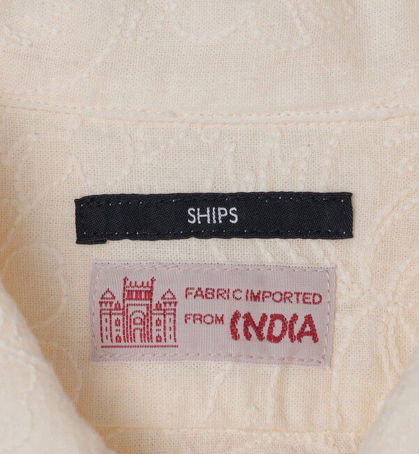 SHIPS「SHIPS: インディアン エンブロイダリー コットンヘンプ ウィークエンド シャツ」|シャツ・ブラウス|