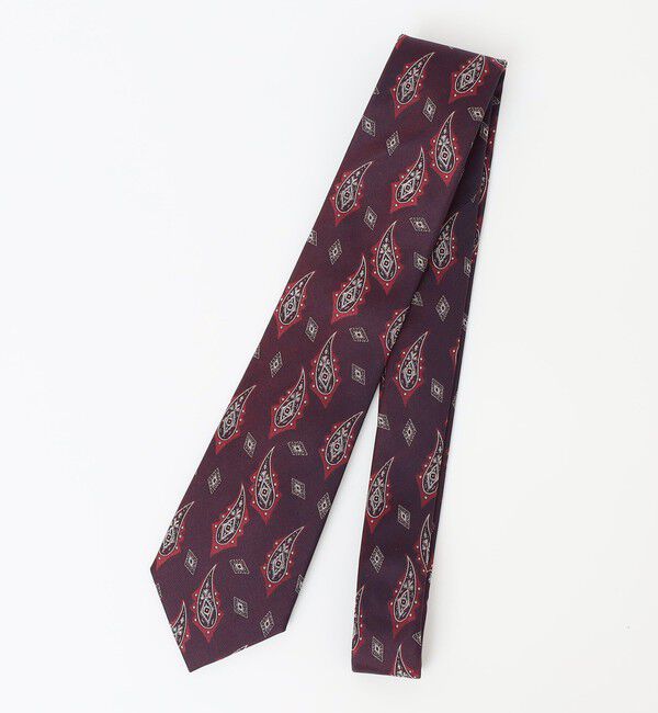 SHIPS Colors 「SHIPS Colors:シルク ペイズリー ネクタイ」|ネクタイ・蝶ネクタイ|ワイン