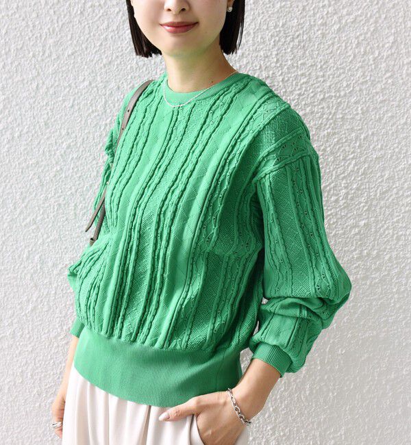 SHIPS for women「《予約》【WEB限定】〈手洗い可能〉レース 編み 2WAY カーディガン」|カーディガン|