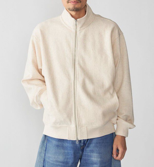 SHIPS「【SHIPS別注】Champion: リバースウィーブ スウェット スタンド ジップ カーディガン」|スウェット・ジャージ|ナチュラル