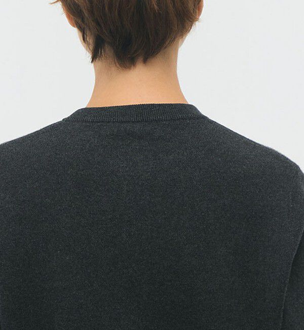 CABaN「コットンカシミヤ クルーネックカーディガン」|カーディガン|