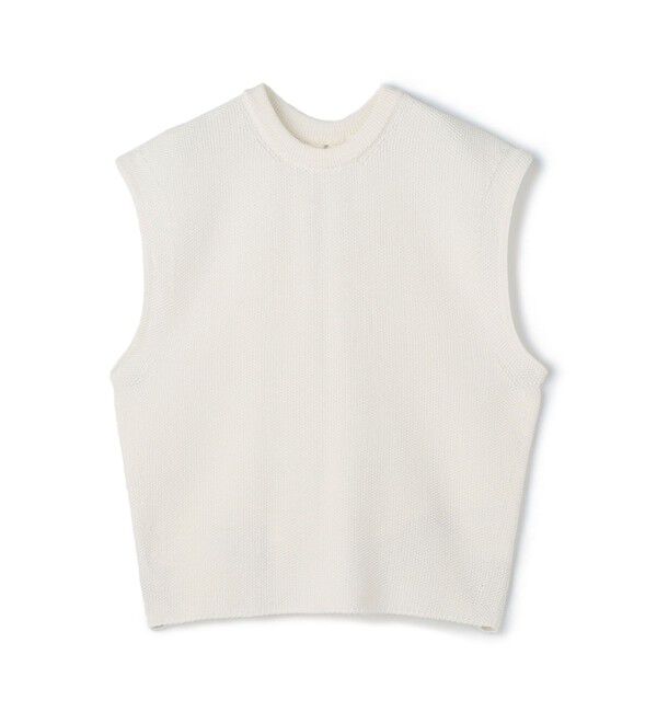 Ballsey「モスステッチ バックオープンベスト」|ニット・セーター|11 ホワイト