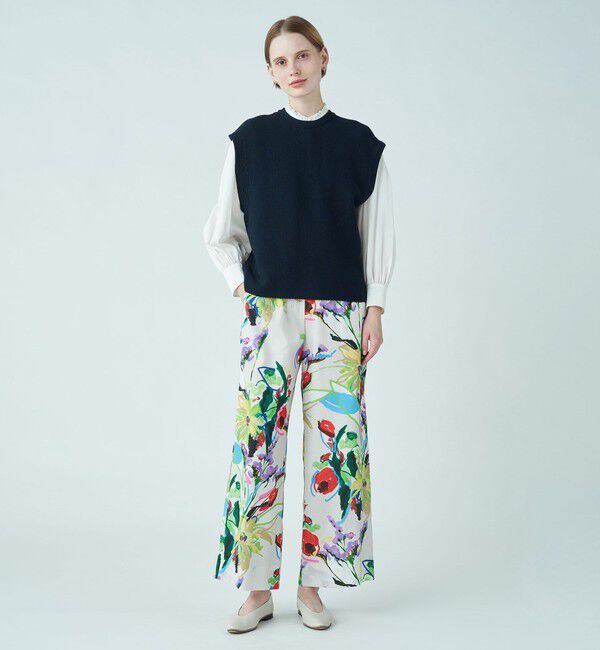 Ballsey「モスステッチ バックオープンベスト」|ニット・セーター|