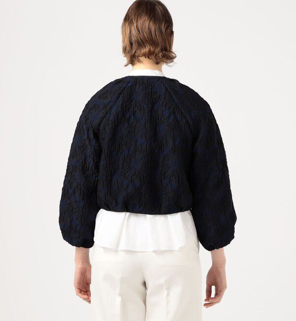 TOMORROWLAND collection「クロッケフラワー ジップアップブルゾン」|ブルゾン・スタジャン|