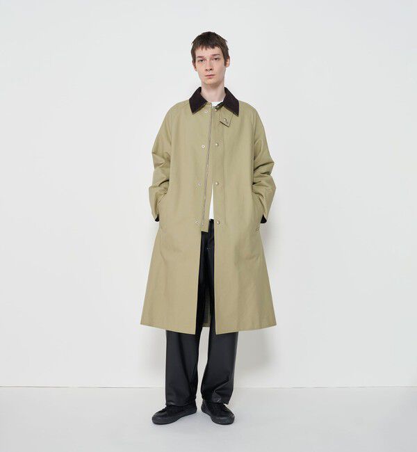 GALERIE VIE「ピーチオイルダブルクロス ステンカラーコート」|ステンカラーコート|