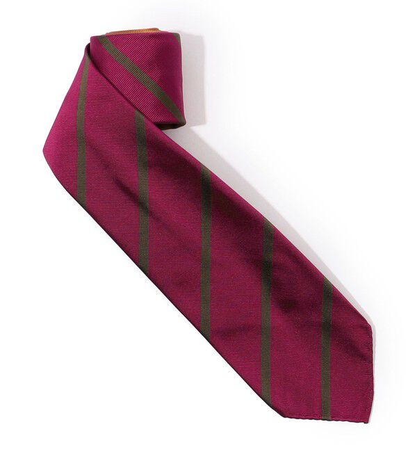 TOMORROWLAND GOODS「LE LYS シルク レジメンタルネクタイ」|ネクタイ・蝶ネクタイ|38 ダークレッド系