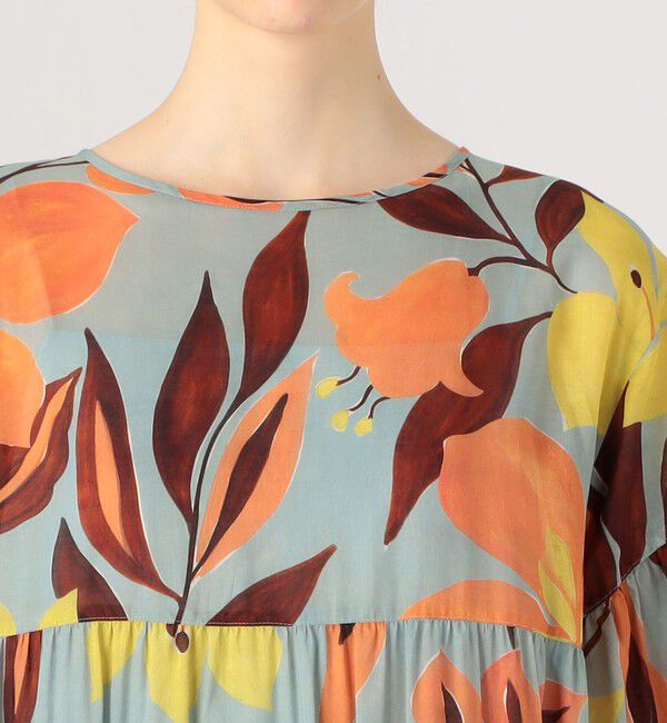 Ballsey「ベルフラワープリント ティアードワンピース」|ワンピース|