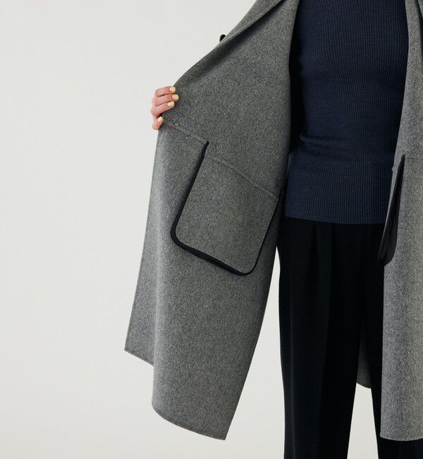 GALERIE VIE「ダブルフェイス フーデットロングジレ」|ダウンベスト・ベスト|