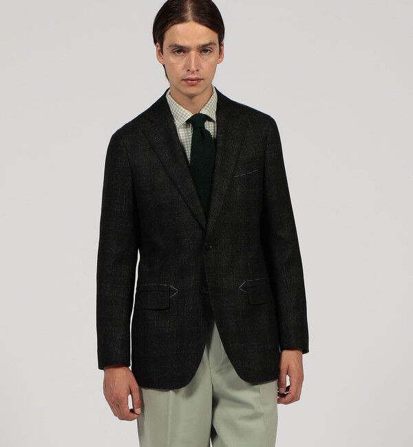 TOMORROWLAND MENS「ウールシルクカシミヤ シングルブレステッド2Bジャケット LORO PIANA SILK AIR」|テーラードジャケット|