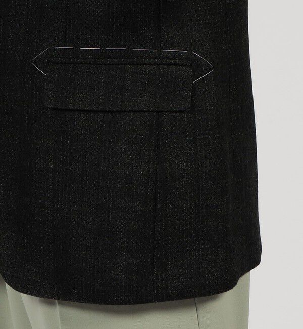 TOMORROWLAND MENS「ウールシルクカシミヤ シングルブレステッド2Bジャケット LORO PIANA SILK AIR」|テーラードジャケット|