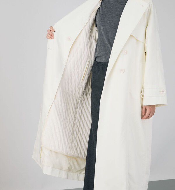 DES PRES「ポリエステルスムースダブルクロス トレンチコート」|トレンチコート|