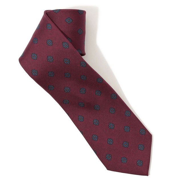 TOMORROWLAND GOODS「STEFANO BIGI シルク 小紋柄ネクタイ」|ネクタイ・蝶ネクタイ|38 ダークレッド系