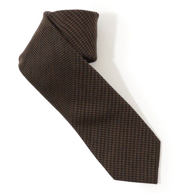TOMORROWLAND GOODS「TOMORROWLAND ウールシルク ジャガードネクタイ」|ネクタイ・蝶ネクタイ|48 ダークブラウン系