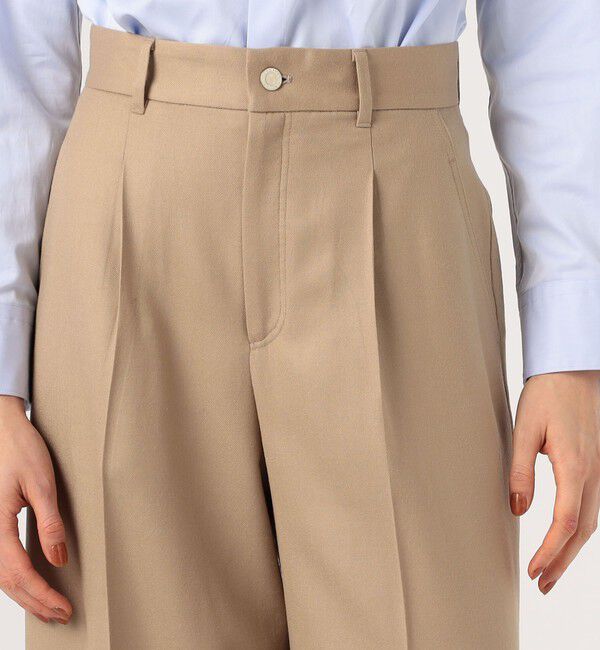 MACPHEE「ウールサキソニー ハイウエストパンツ」|その他|