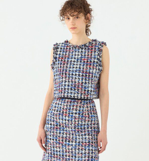 TOMORROWLAND collection「トリコロールシェパード フロンタブルジレ」|ベスト・ジレ|