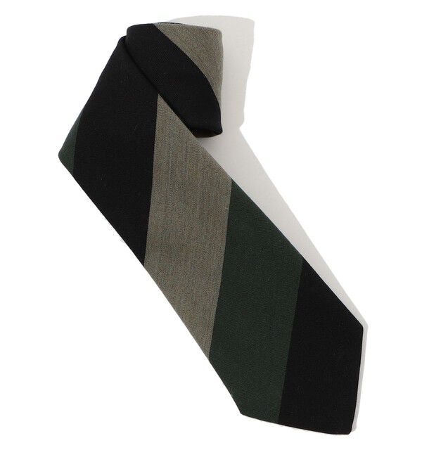 TOMORROWLAND GOODS「TOMORROWLAND MADE IN ITALY ウールコットン レジメンタルストライプネクタイ」|ネクタイ・蝶ネクタイ|