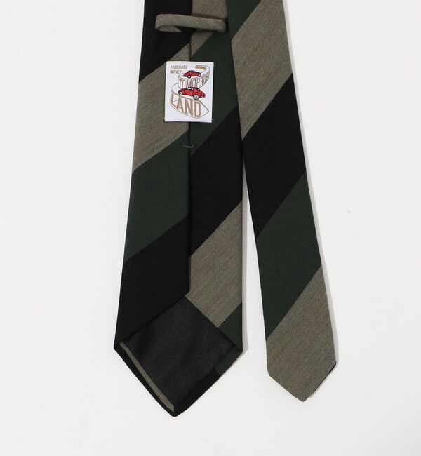 TOMORROWLAND GOODS「TOMORROWLAND MADE IN ITALY ウールコットン レジメンタルストライプネクタイ」|ネクタイ・蝶ネクタイ|