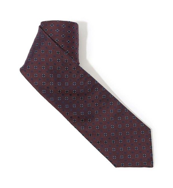 TOMORROWLAND GOODS「TOMORROWLAND シルクジャガード 小紋柄ネクタイ」|ネクタイ・蝶ネクタイ|76 パープル系