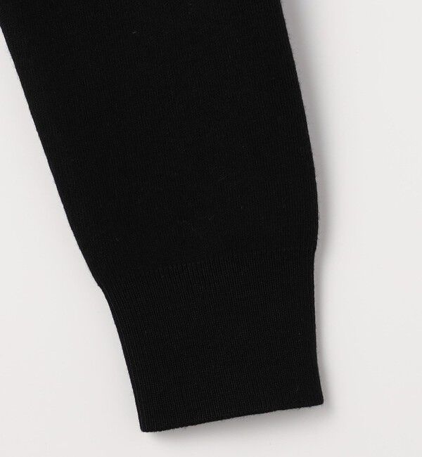 CABaN「コットンカシミヤ モックネックゴールドボタンプルオーバー」|ニット・セーター|