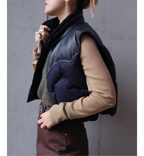  「ROCKY MOUNTAIN FEATHERBED 別注 ANNELLE VEST 210-252-01：ダウンベスト」|ダウン|