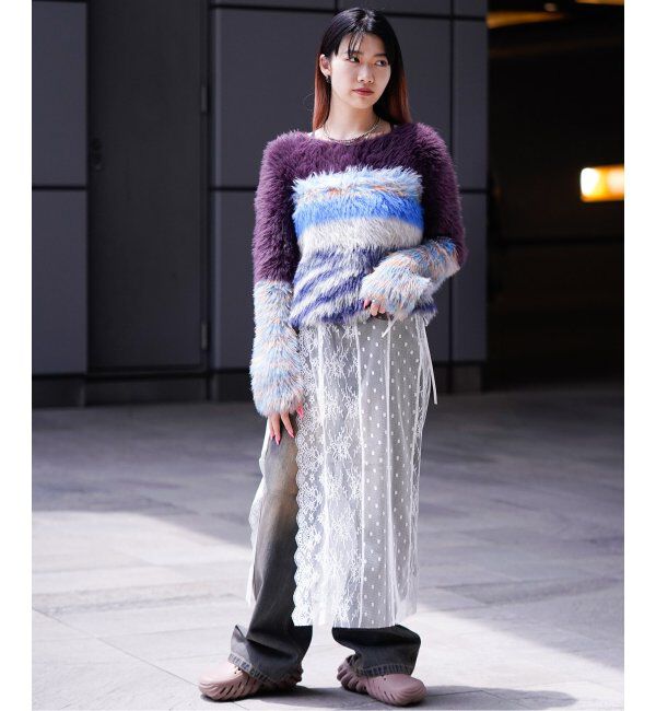 JOINT WORKS「マルチフェザーヤーンショートプルオーバー」|ニット・セーター|