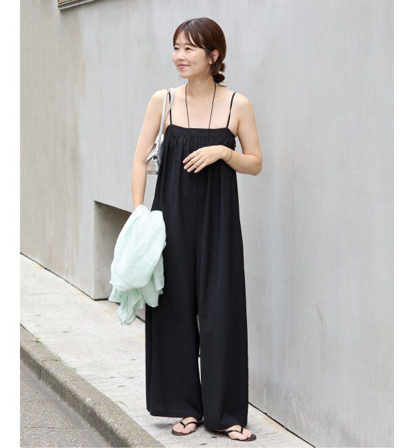 Plage「BARE サロペット」|オールインワン|ブラック