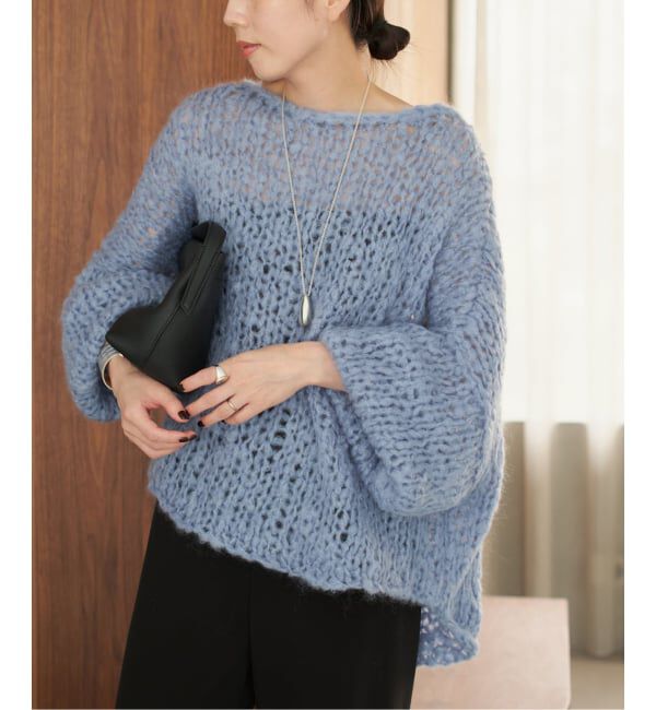 Plage HAND KNIT ジャンボタム プルオーバー グレーA 追加》HAND KNIT ジャンボタム プルオーバー（Plage）｜ルミネの